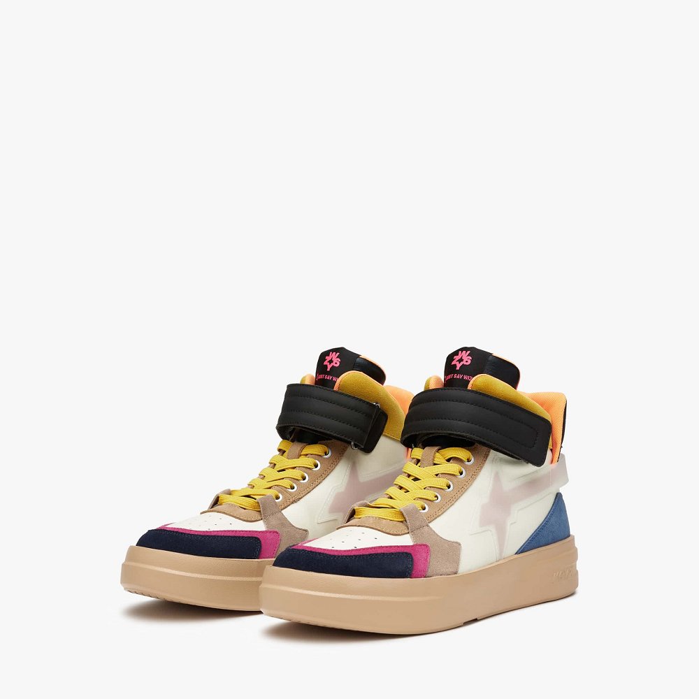 Basket W6YZ White/Fuchsia/Blue Homme | SOT-70678715